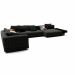 modello 3D di Set divani bianchi Minotti 012 comprare - rendering