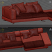 3d Minotti White Sofa Set 012 model buy - render