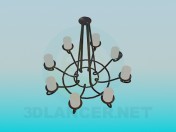 Candelabro forjado no estilo antigo