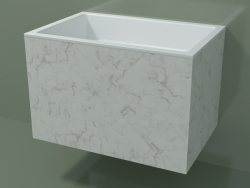 Lavabo sospeso (02R143301, Carrara M01, L 72, P 48, H 48 cm)