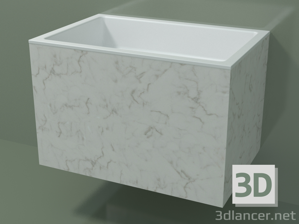 3D Modell Wandwaschbecken (02R143301, Carrara M01, L 72, P 48, H 48 cm) - Vorschau