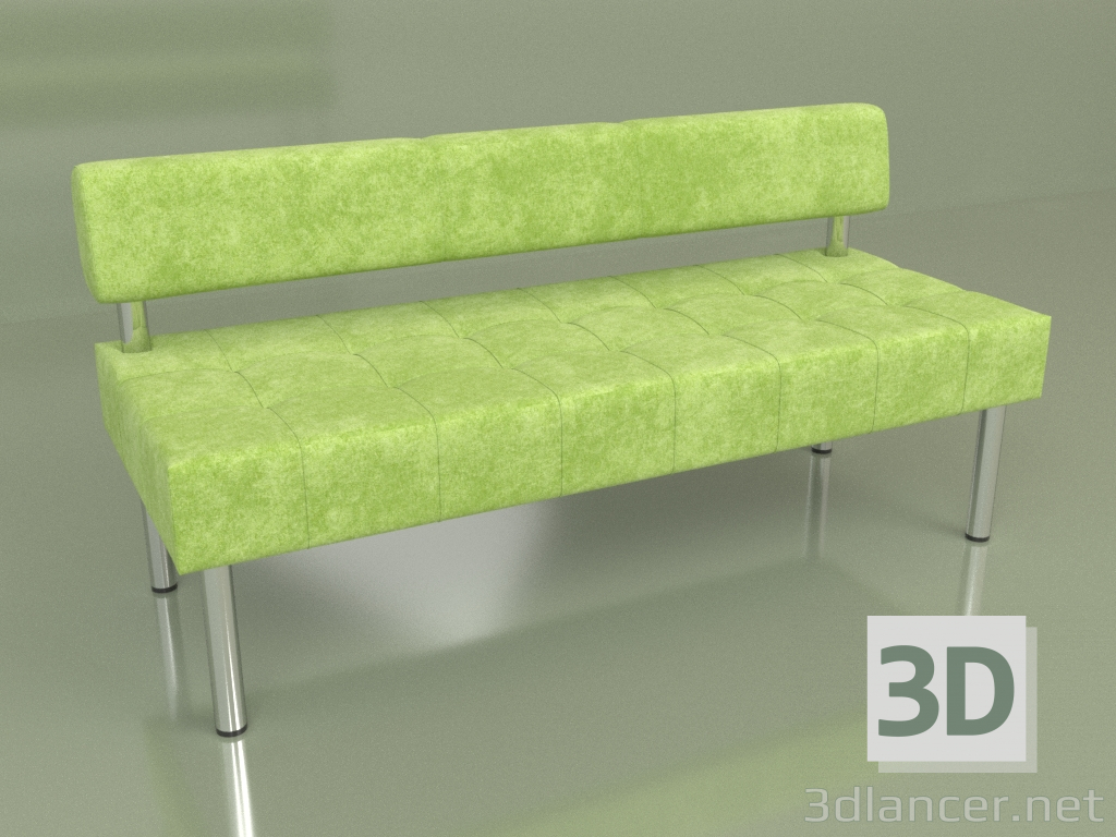 3d model Sección triple Business (Terciopelo verde) - vista previa