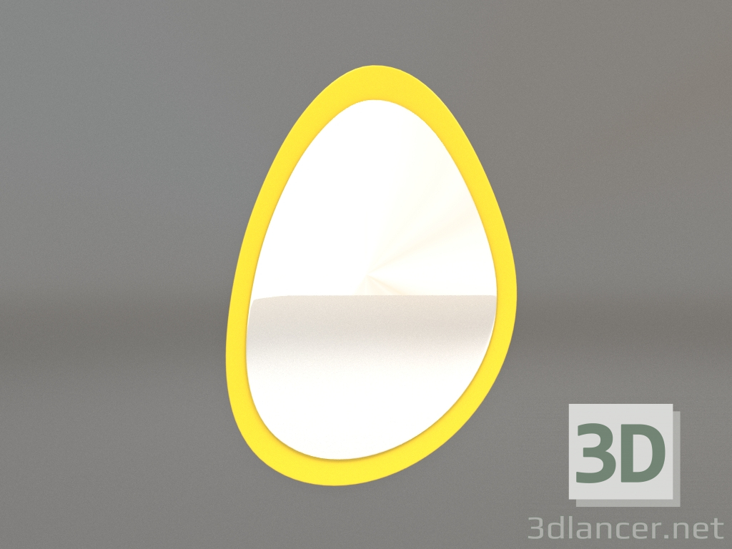 3d model Mirror ZL 05 (470х677, luminous yellow) - preview