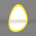 3d model Mirror ZL 05 (470х677, luminous yellow) - preview