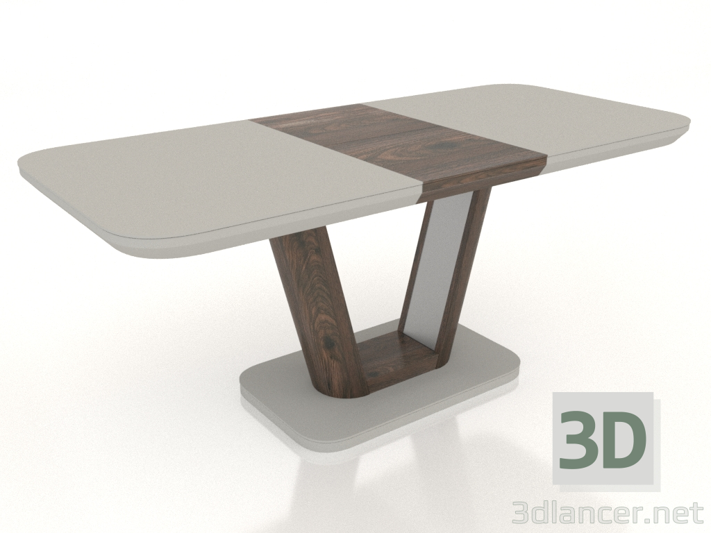 Modelo 3d Mesa dobrável Ester 140-180 (bege-castanho) - preview