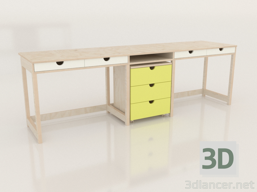 modello 3D Banco MODE T2 (TJDTA2) - anteprima