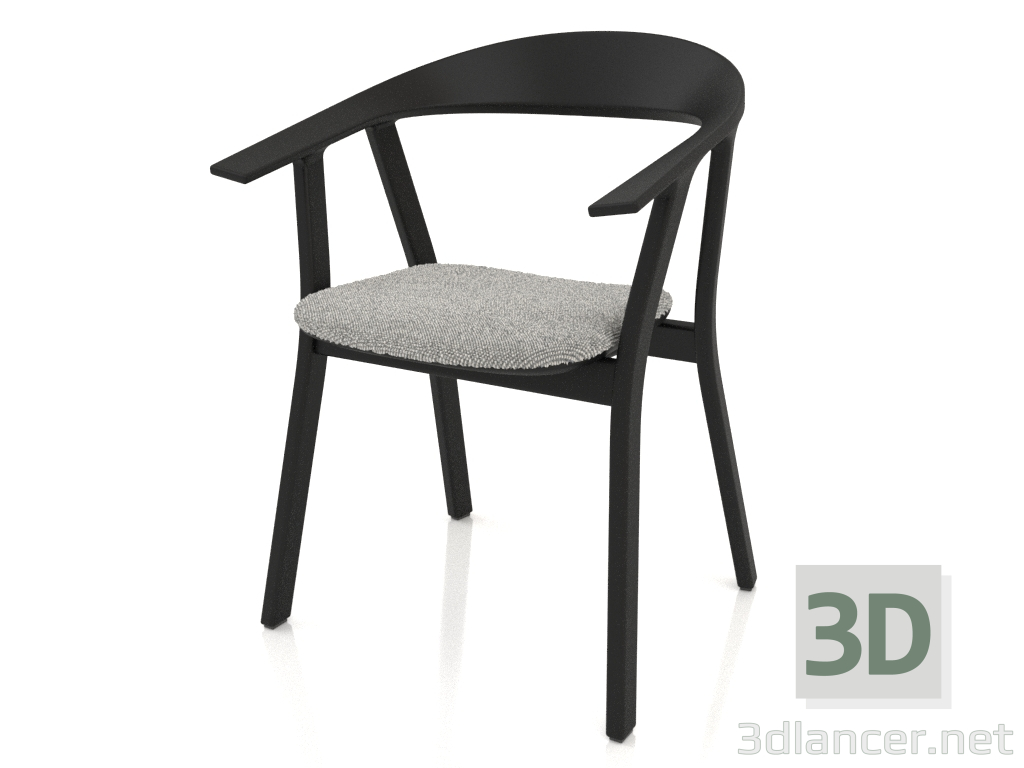 3d model La silla con asiento suave - vista previa