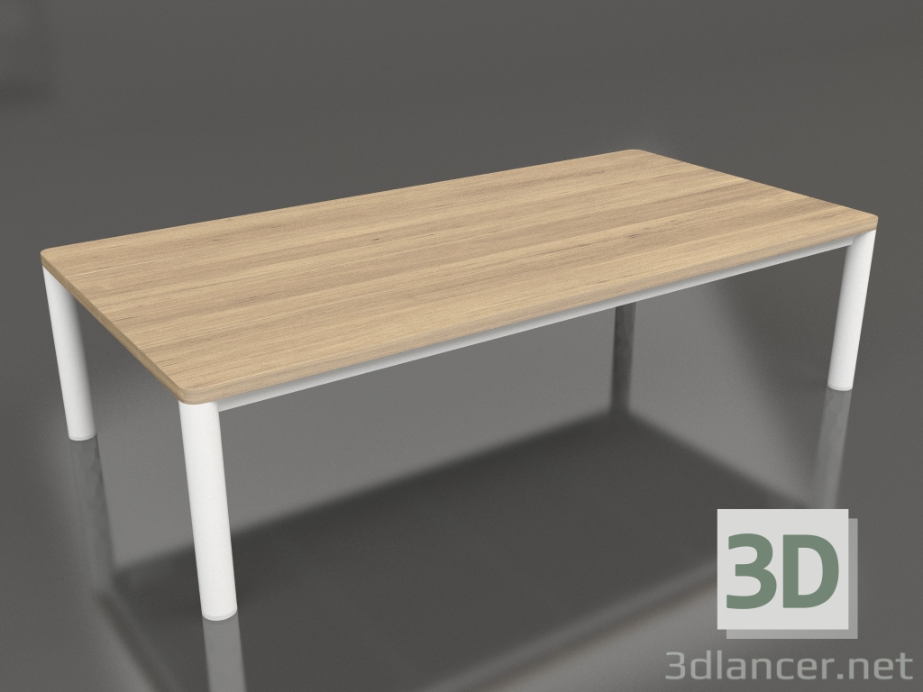 3D Modell Couchtisch 70×140 (Weiß, Irokoholz) - Vorschau