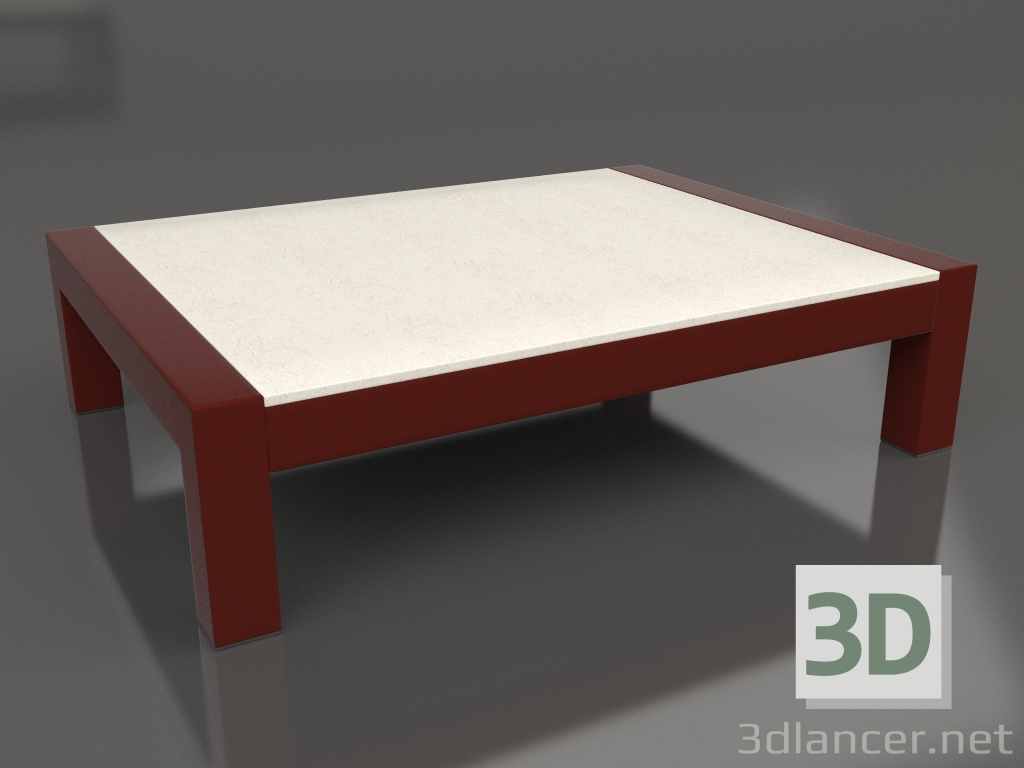 3d модель Кофейный стол (Wine red, DEKTON Danae) – превью