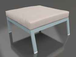 Module canapé, pouf (Bleu gris)