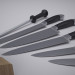 3d Stands for knives model buy - render