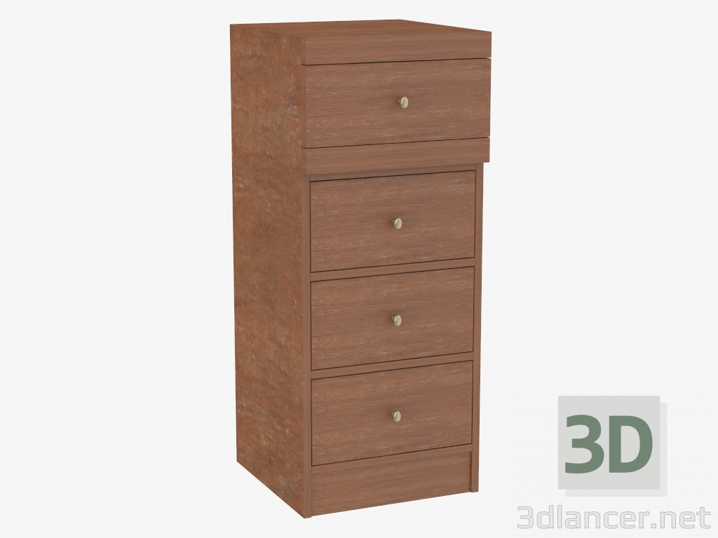 3d model Tumba cuatro cajones - vista previa