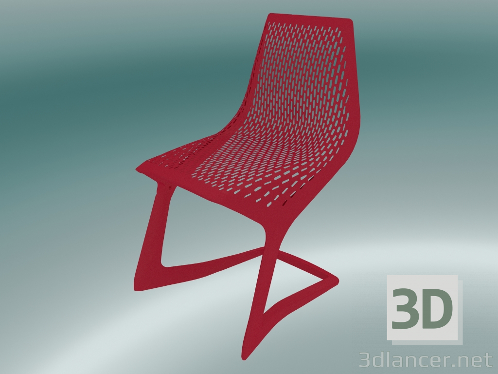 3d model Silla apilable MYTO (1207-20, rojo tráfico) - vista previa