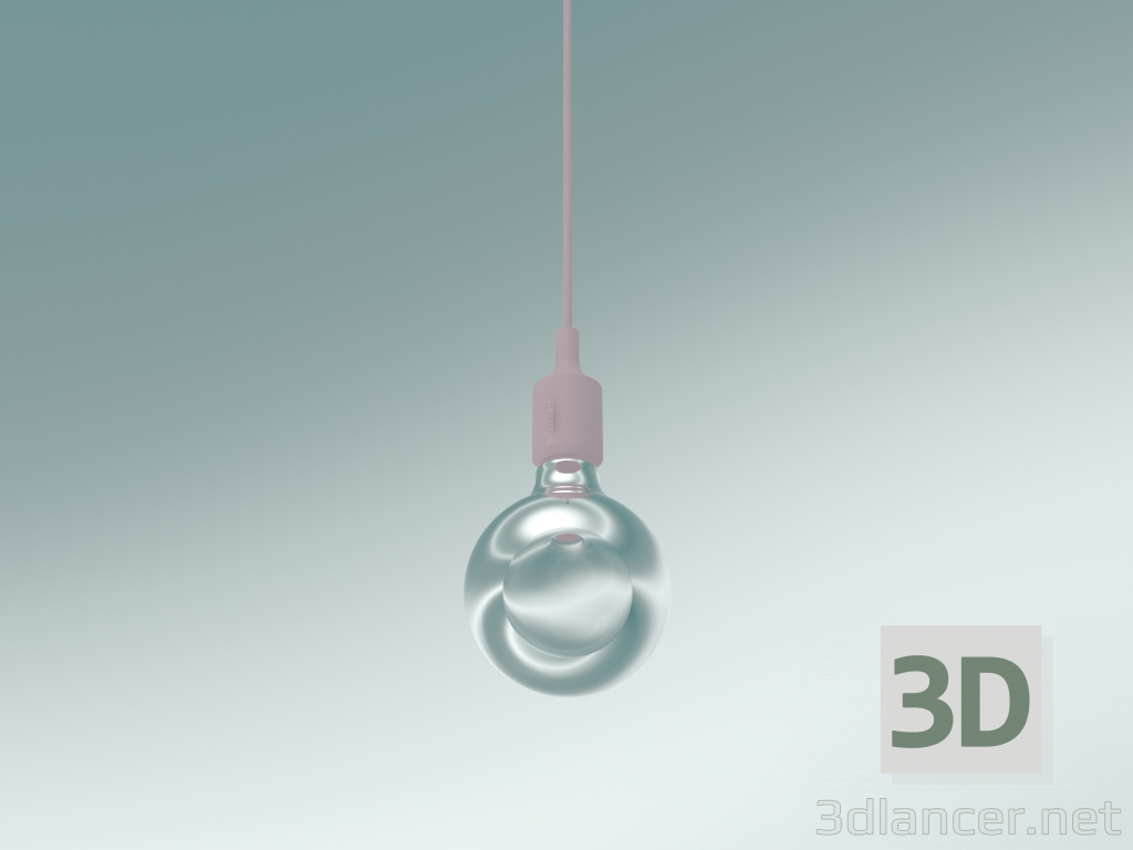 3d model Lámpara colgante E27 (Rose) - vista previa