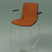 3d model Chair 3937 (on skids, with armrests, front trim, black birch) - preview