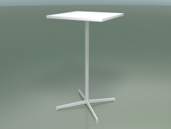 Table carrée 5518, 5538 (H 105 - 59x59 cm, Blanc, V12)