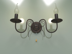 Candelabro 60018-2 (preto com ouro)