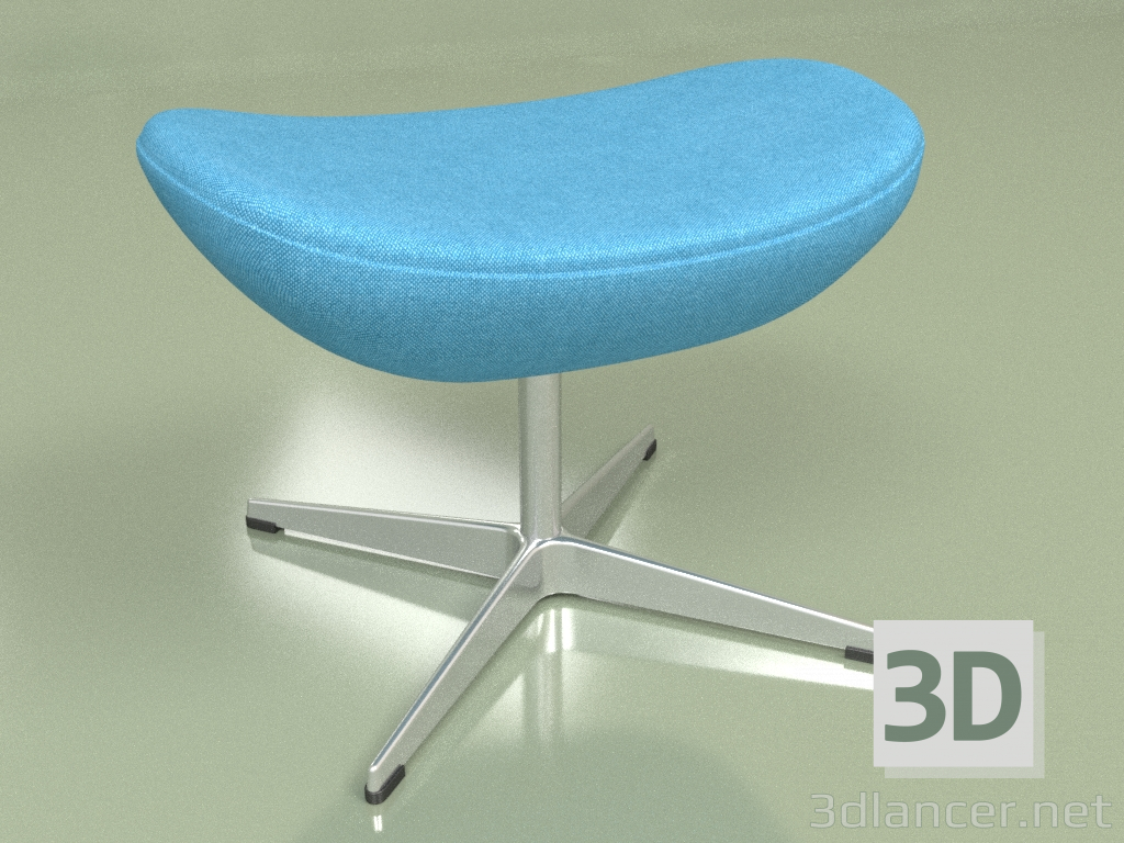 modello 3D Uovo ottomano (blu) - anteprima