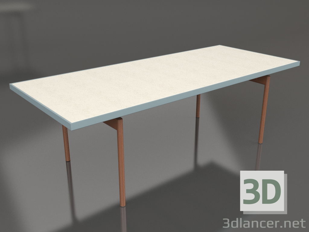 Modelo 3d Mesa de jantar (cinza azul, DEKTON Danae) - preview