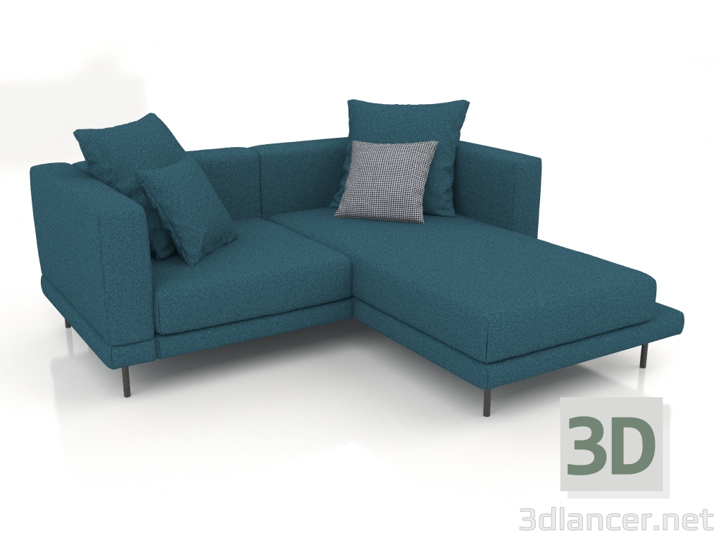 3d model Sofá Carol 1960 x 1800 (Aura 18) - vista previa