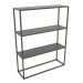 3d model Rectangular rack (METAL, 100x30x128) - preview