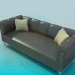 3D Modell Sofa Leder - Vorschau