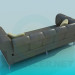 3D Modell Sofa Leder - Vorschau