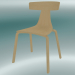 3d model Silla apilable Silla de madera REMO (1415-20, fresno natural) - vista previa