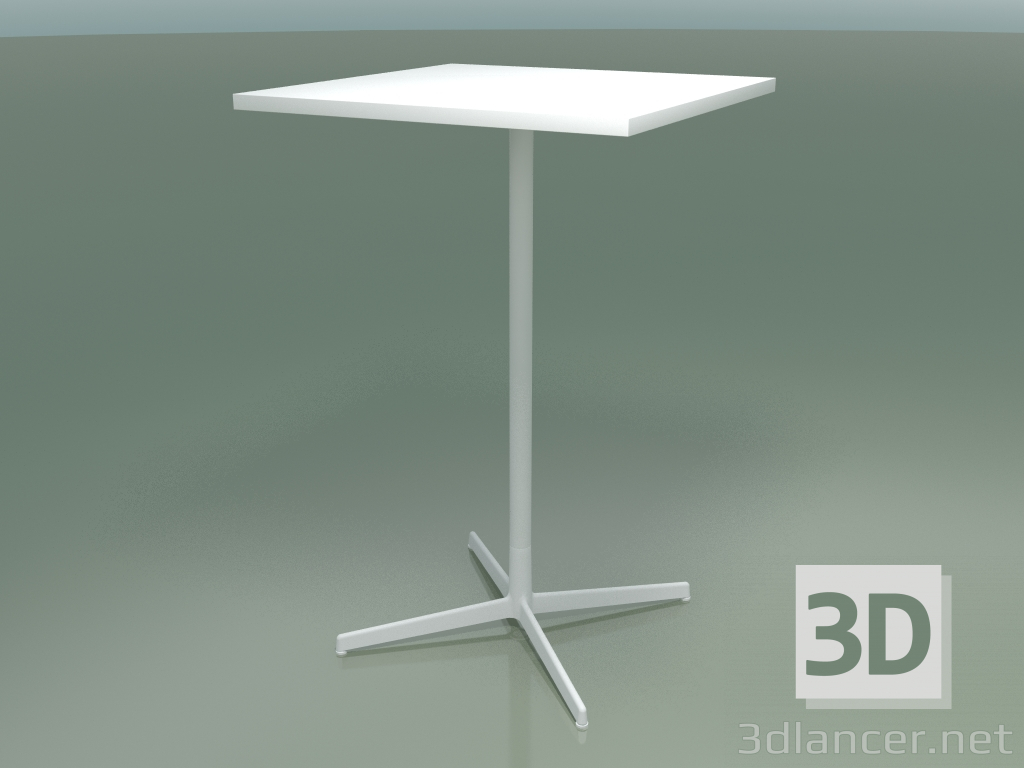 Modelo 3d Mesa quadrada 5519, 5539 (H 105 - 69x69 cm, branco, V12) - preview