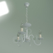 3d model Hanging chandelier 60018-3 (white with gold) - preview