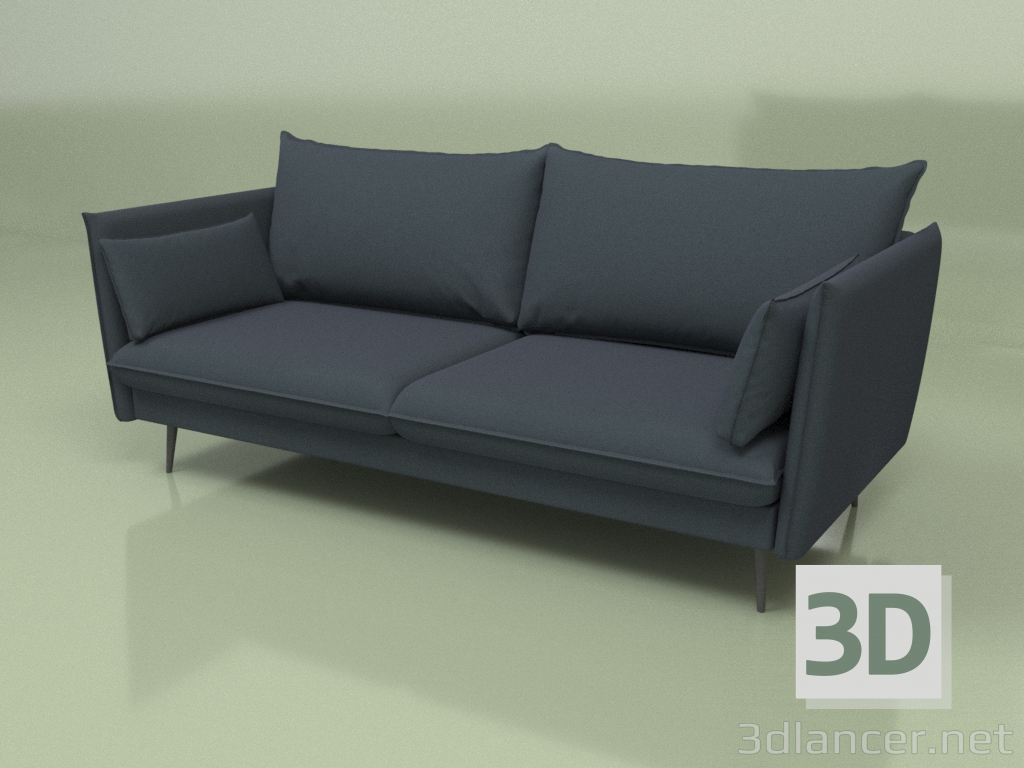 modello 3D Divano Agata (blu scuro) - anteprima