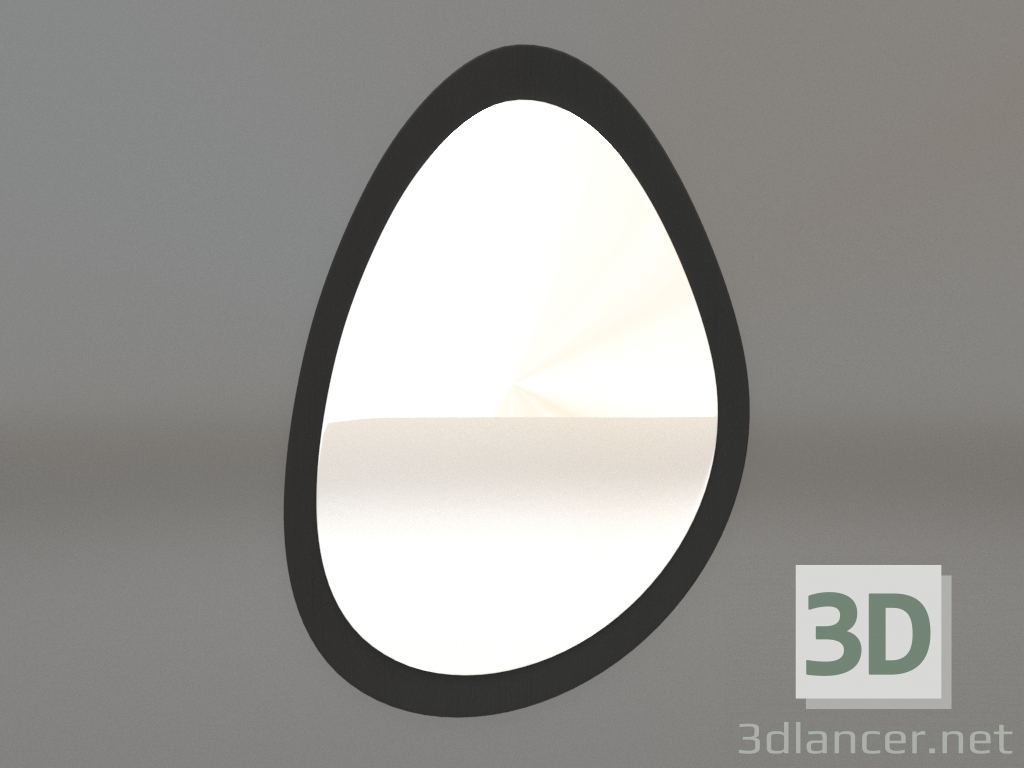 3d model Mirror ZL 05 (611х883, wood black) - preview