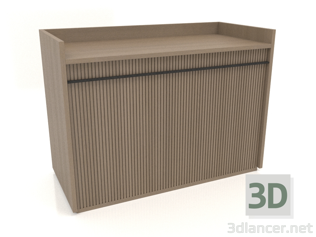 3d model Mueble TM 11 (1065x500x780, gris madera) - vista previa