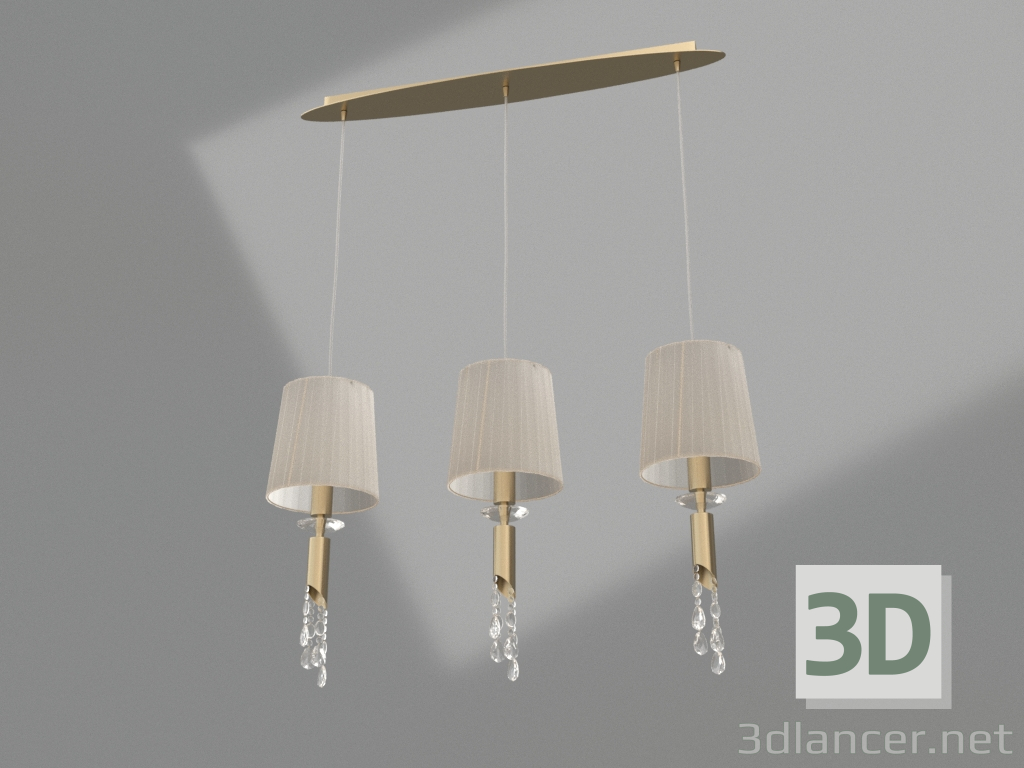 Modelo 3d Lustre pendente (3875) - preview