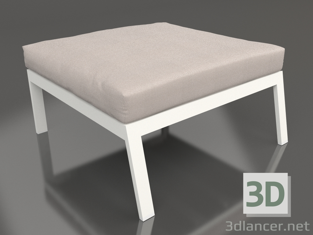 3D Modell Sofamodul, Pouf (Achatgrau) - Vorschau