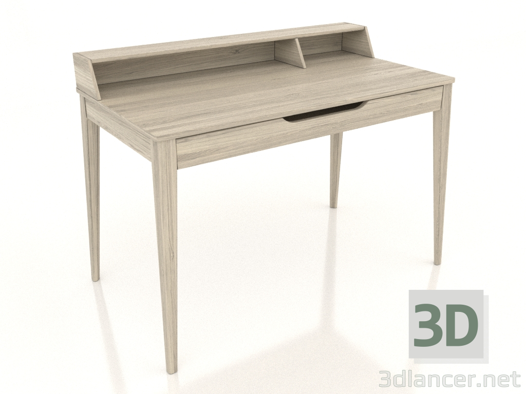 modello 3D Scrivania 1200x700 mm (rovere schiarito) - anteprima