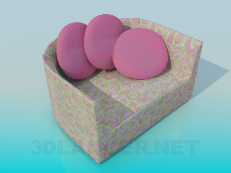 3D Modell Sessel - Vorschau