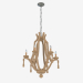 3d model Chandelier Martello Wood 6k H85 - preview