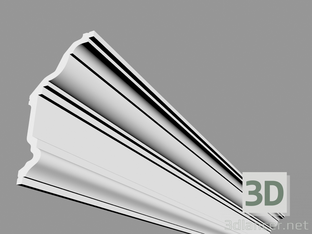 3d model Cornisa C332 (200 x 23 x 11,4 cm) - vista previa