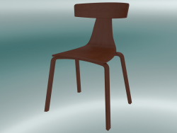 Стілець стекіруемие REMO wood chair (1415-20, ash walnut)