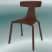 Modelo 3d Cadeira empilhável REMO wood chair (1415-20, ash walnut) - preview