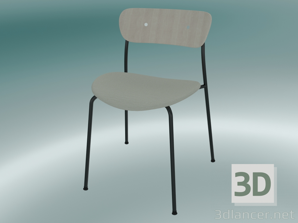 modello 3D Chair Pavilion (AV3, H 76cm, 50x52.5cm, Rovere laccato, Balder 612) - anteprima