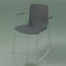 3d model Silla 3946 (sobre rieles, con reposabrazos, polipropileno) - vista previa