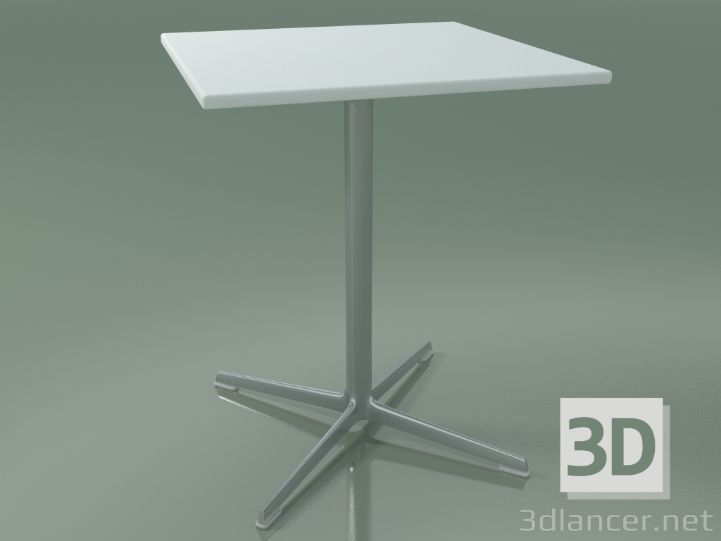 modello 3D Tavolo quadrato 0964 (H 74 - 60x60 cm, M02, LU1) - anteprima