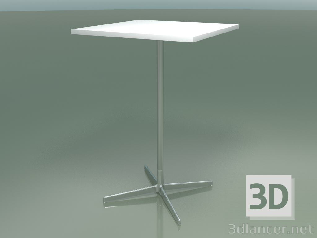 3d model Mesa cuadrada 5519, 5539 (H 105 - 69x69 cm, blanco, LU1) - vista previa