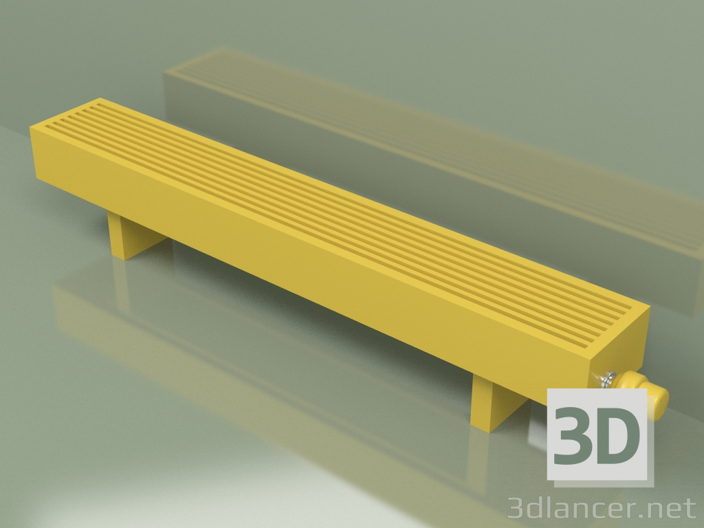 modèle 3D Convecteur - Aura Basic (90x1000x146, RAL 1012) - preview