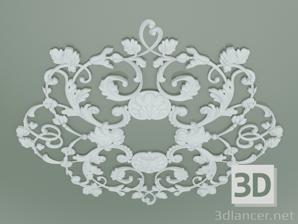 Modelo 3d Soquete de gesso pré-fabricado PA010 - preview