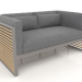 3d model 2-seater sofa (Quartz gray) - preview