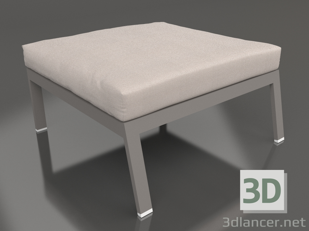 3d model Módulo sofá, puf (Gris cuarzo) - vista previa