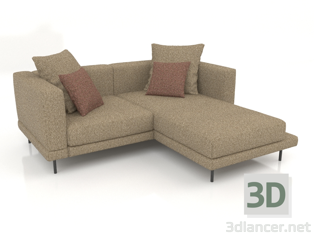 3D Modell Sofa Carol 1960 x 1800 (Bengasi 05) - Vorschau